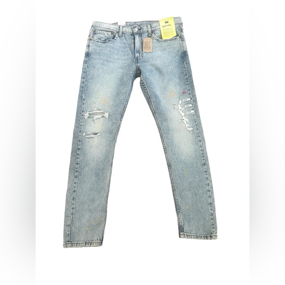 NWT Men’s Levi’s Skinny Taper Paint Splatter Jeans 32 x 32 - Picture 2 of 6